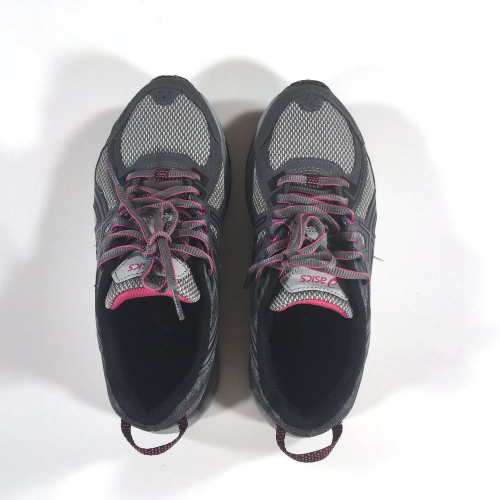Asics Gel Venture 6 Trail Running Shoes Womens Size 7.5 D Wide Gray Pink T7G7N - Picture 4 of 11